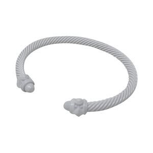David Yurman White Aluminum Renaissance Cable Cuff